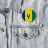 Flagge von St. Vincent und die Grenadinen Button (Beispiel)