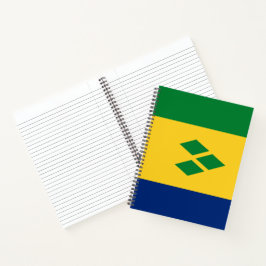 Flagge von St. Vincent und die Grenadinen Notizblock