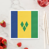 Flagge von St. Vincent und die Grenadinen Serviette (Beispiel)