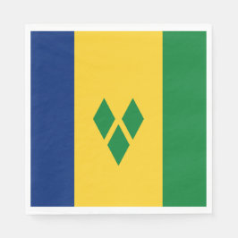 Flagge von St. Vincent und die Grenadinen Serviette