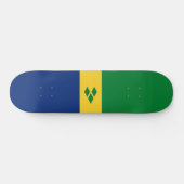 Flagge von St. Vincent und die Grenadinen Skateboard (Horizontal)