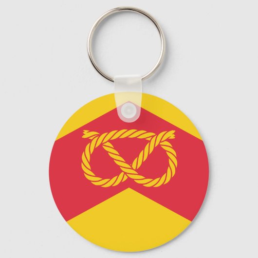 Flagge von Staffordshire Schlüsselanhänger (Vorderseite)