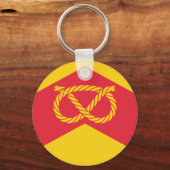 Flagge von Staffordshire Schlüsselanhänger (Vorderseite)