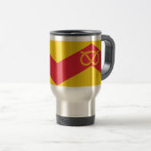 Flagge von Staffordshire Travel Mug Reisebecher (VorderseiteRechts)