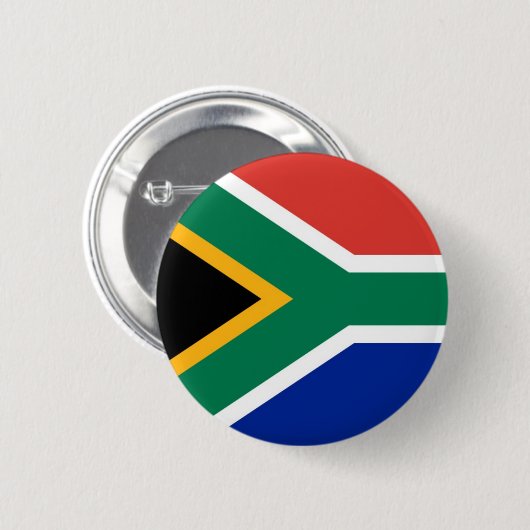Flagge von Südafrika auf Button-/Knopf-Abzeichen Button (Vorne & Hinten)