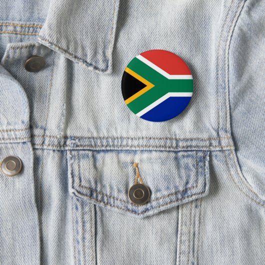 Flagge von Südafrika auf Button-/Knopf-Abzeichen Button (Beispiel)