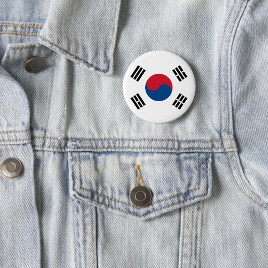Flagge von Südkorea Button (Beispiel)