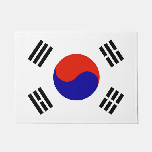 Flagge von Südkorea Fußmatte (Vorderseite)
