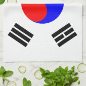Flagge von Südkorea Handtuch (Gefaltet)