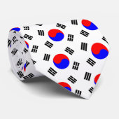 Flagge von Südkorea Krawatte (Gerollt)