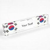 Flagge von Südkorea Namensplakette