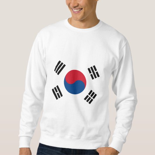 Flagge von Südkorea Sweatshirt (Vorderseite)