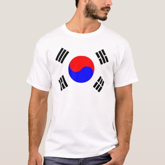 Flagge von Südkorea T-Shirt (Vorderseite)