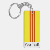 Flagge von Südvietnam Schlüsselanhänger (Vorderseite links)