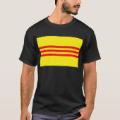 Flagge von Südvietnam T-Shirt (Vorderseite)