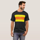 Flagge von Südvietnam T-Shirt (Vorne ganz)