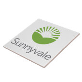 Flagge von Sunnyvale (Kalifornien) Fliese (Seite)