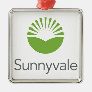 Flagge von Sunnyvale (Kalifornien) Ornament Aus Metall
