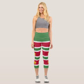 Flagge von Surinam Capri Leggings (Vorderseite)