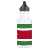 Flagge von Surinam Edelstahlflasche (Rechts)