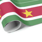 Flagge von Surinam Geschenkpapier (Rolleneckpunkt)