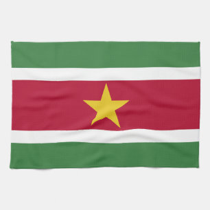 Flagge von Surinam Geschirrtuch