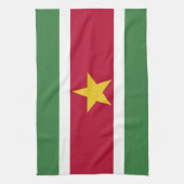 Flagge von Surinam Geschirrtuch (Vertikal)