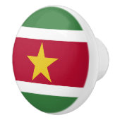 Flagge von Surinam Keramikknauf (Rechts)