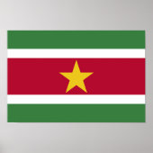 Flagge von Surinam Poster (Vorne)