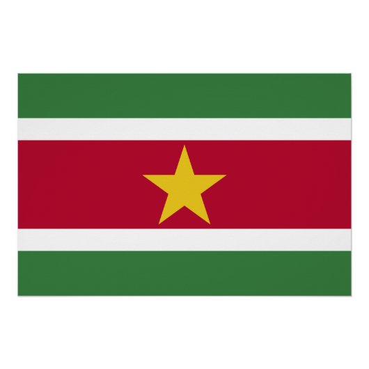 Flagge von Surinam Poster (Vorderseite)