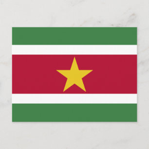Flagge von Surinam Postkarte