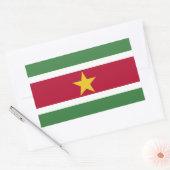 Flagge von Surinam Rechteckiger Aufkleber (Umschlag)