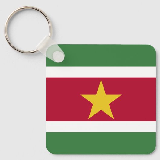 Flagge von Surinam Schlüsselanhänger (Vorderseite)