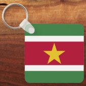 Flagge von Surinam Schlüsselanhänger (Vorderseite)