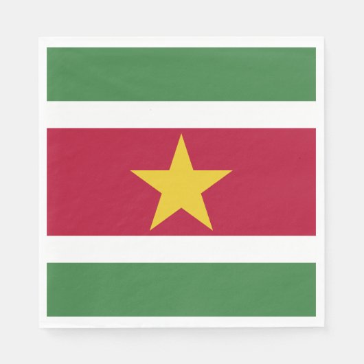 Flagge von Surinam Serviette (Vorderseite)
