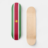 Flagge von Surinam Skateboard (Vorderseite)