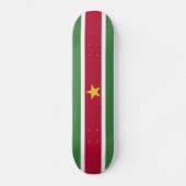 Flagge von Surinam Skateboard (Vorderseite)