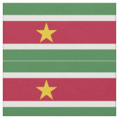 Flagge von Surinam Stoff (Nahaufnahme)