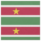 Flagge von Surinam Stoff (Nahaufnahme)