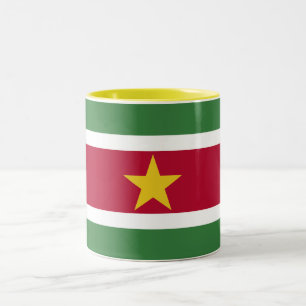 Flagge von Surinam Zweifarbige Tasse