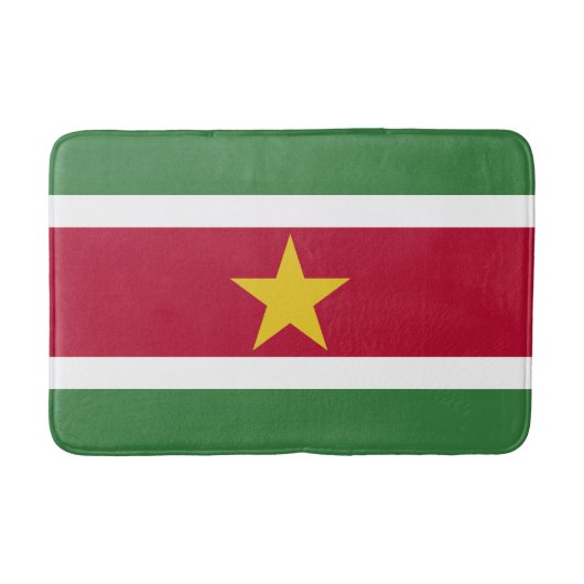 Flagge von Suriname Badematte (Vorderseite)