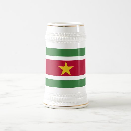 Flagge von Suriname Bierglas (Mittel)