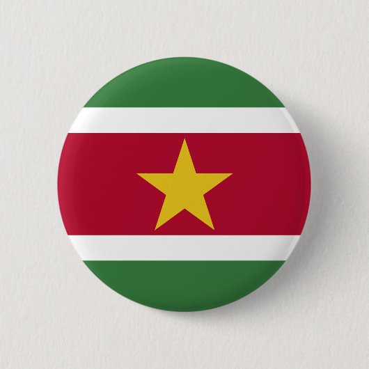 Flagge von Suriname Button (Vorderseite)