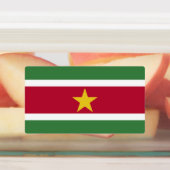 Flagge von Suriname Etiketten (Befestigt)