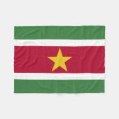 Flagge von Suriname Fleecedecke (Vorderseite (Horizontal))