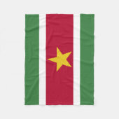 Flagge von Suriname Fleecedecke (Vorderseite)