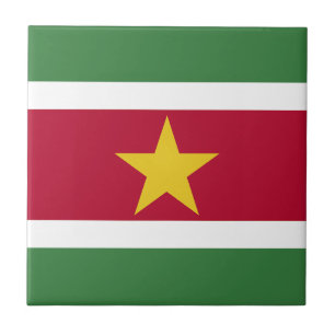 Flagge von Suriname Fliese