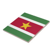 Flagge von Suriname Fliese (Seite)