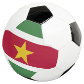 Flagge von Suriname Fußball (Dreiviertel)