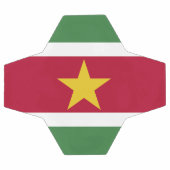 Flagge von Suriname Fußball (Flach)